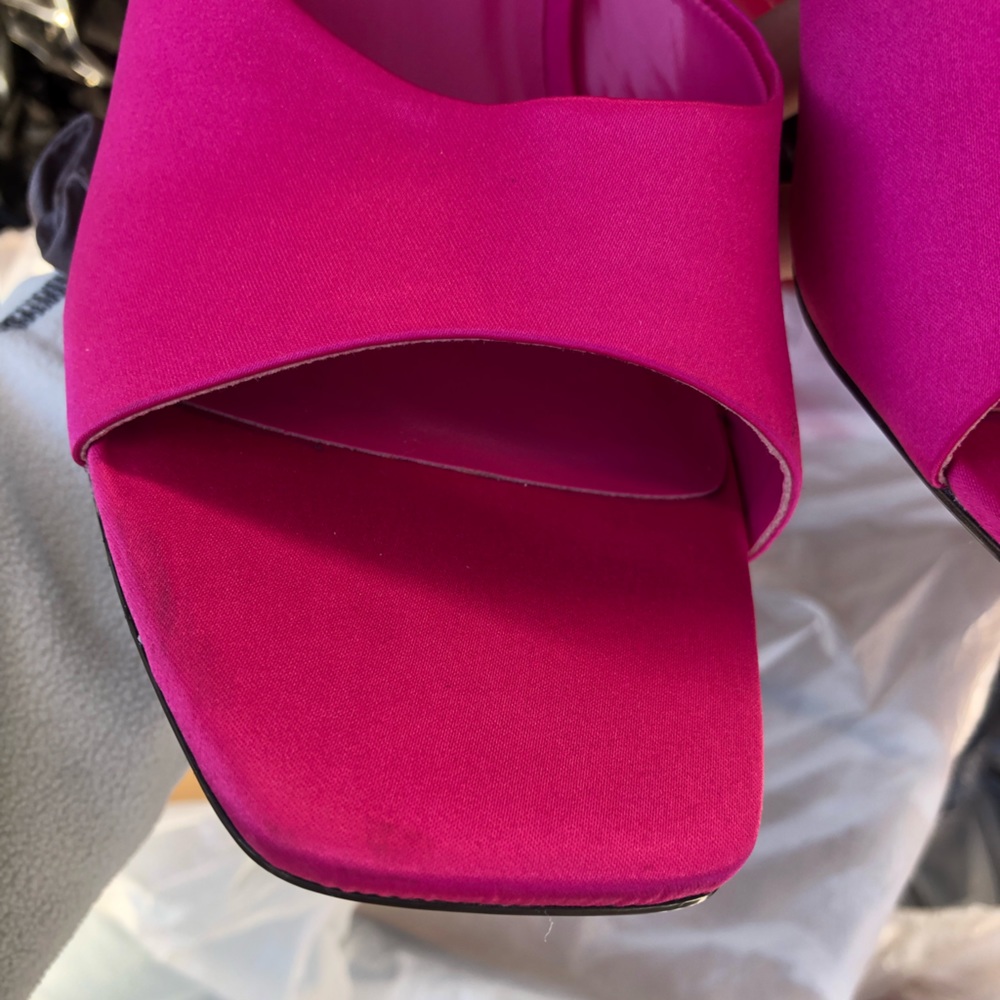 zara HEELED METHACRYLATE SANDALS - Picture 7 of 9